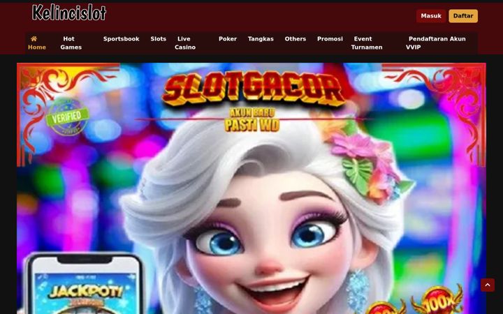Screenshot of kelincislot.net