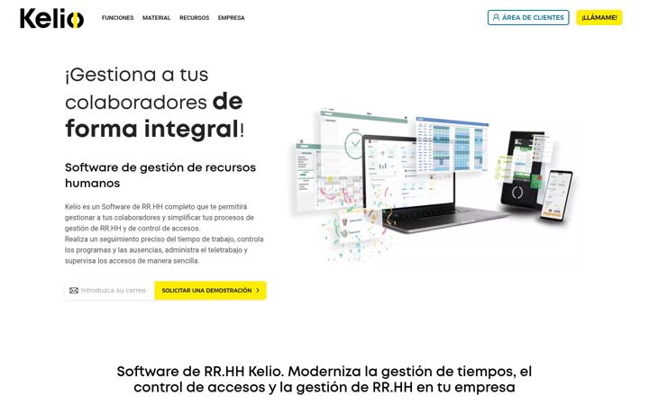 Screenshot of kelio.es