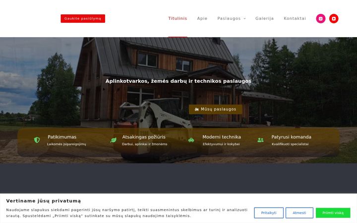 Screenshot of keliodarbai.lt