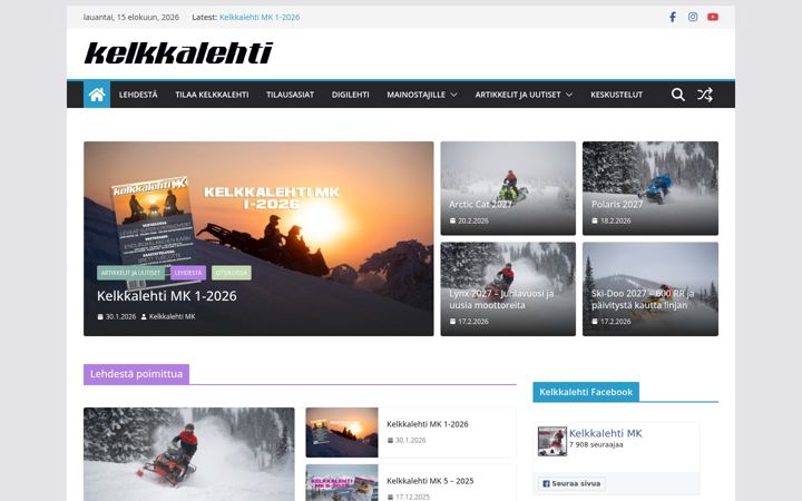 Screenshot of kelkkalehti.com