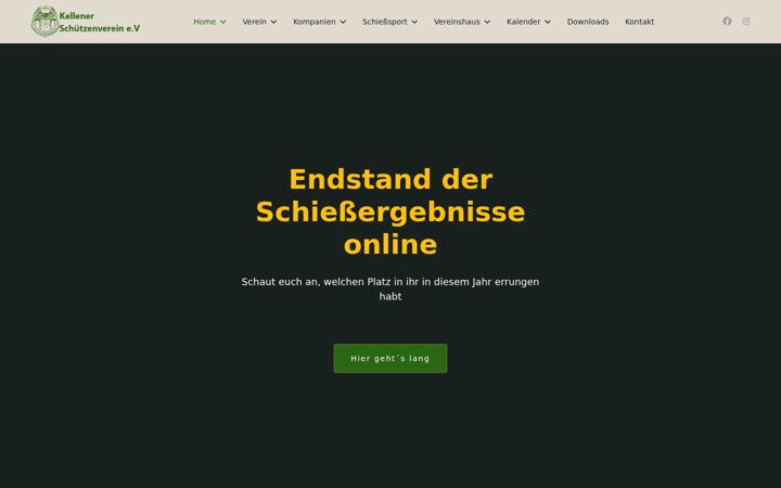 Screenshot of kellenerschuetzenverein.de