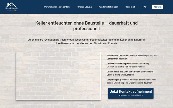Captura de ecrã de keller-entfeuchtung.de