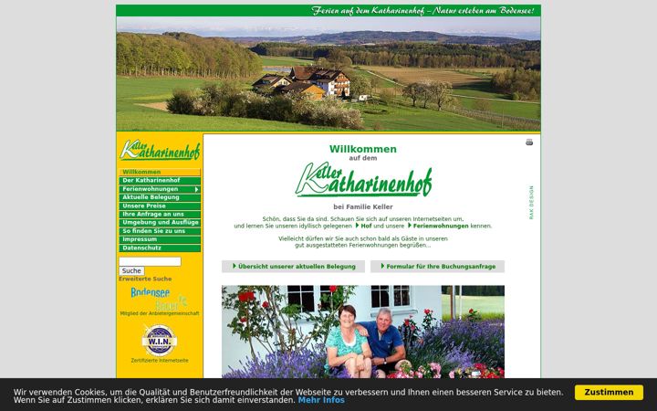 Screenshot of keller-katharinenhof.de