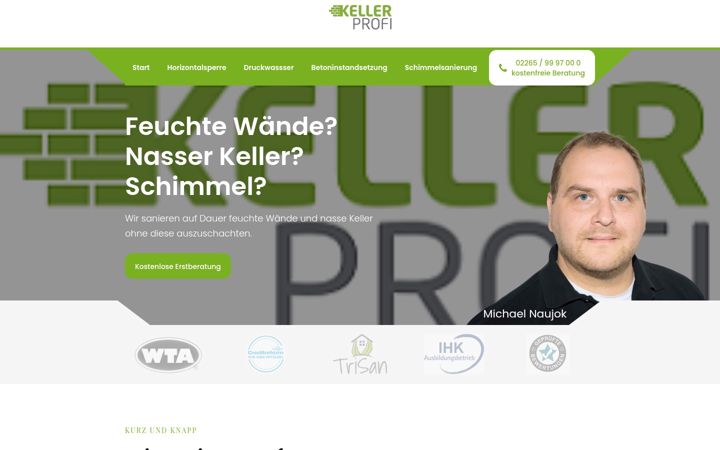 Screenshot of keller-profi.de