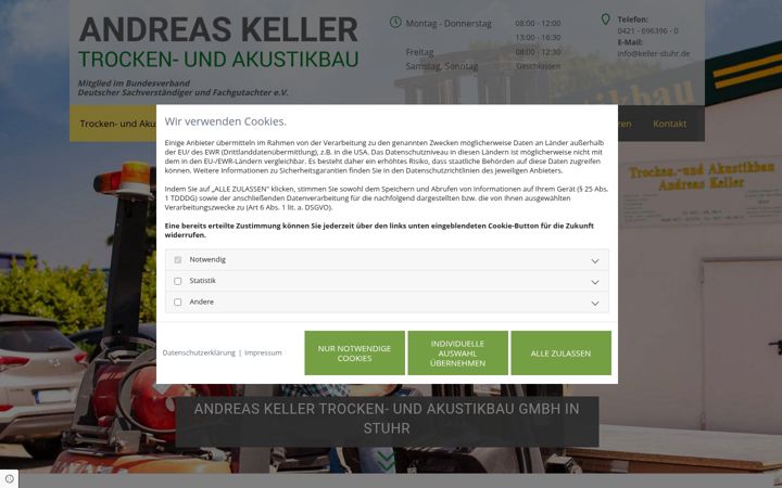 Screenshot of keller-stuhr.de