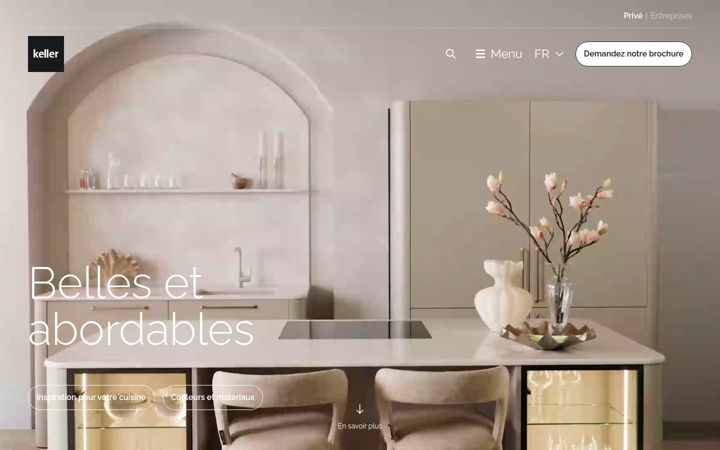 Screenshot of kellercuisines.com