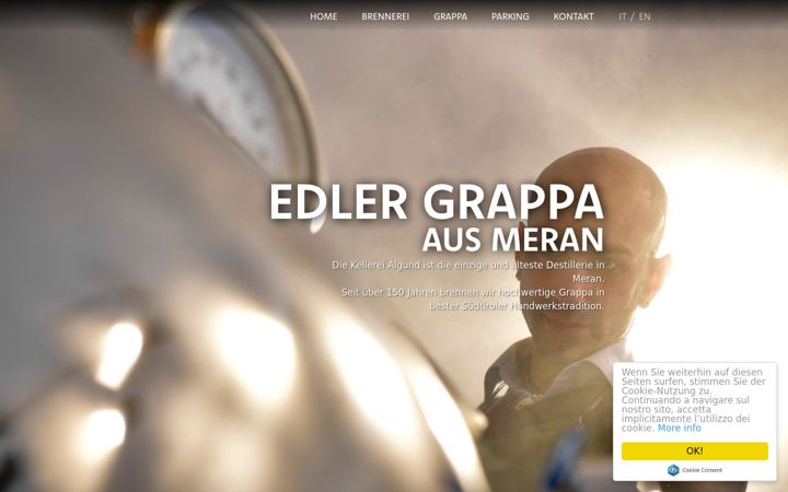 Screenshot of kellereialgund.it