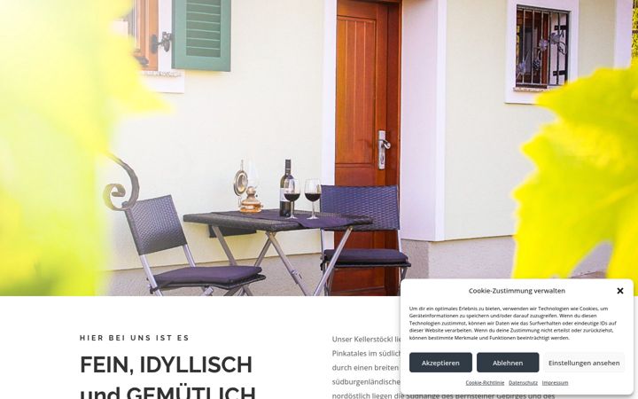 Screenshot of kellerstoecklunger.at