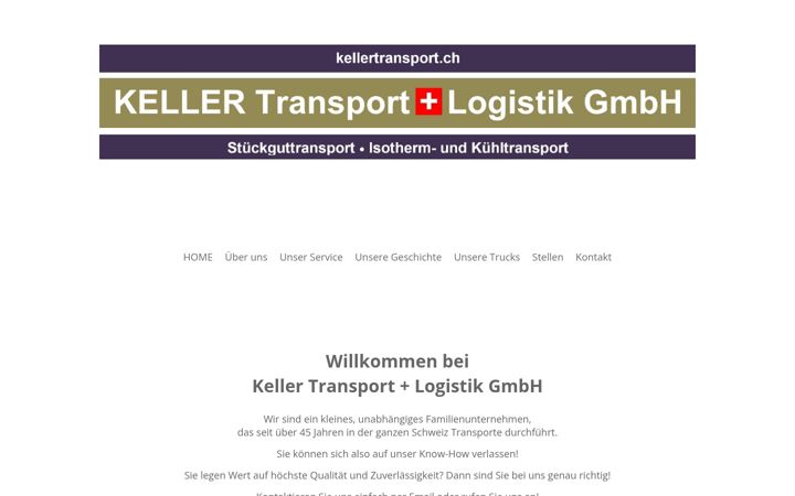 Screenshot of kellertransport.ch