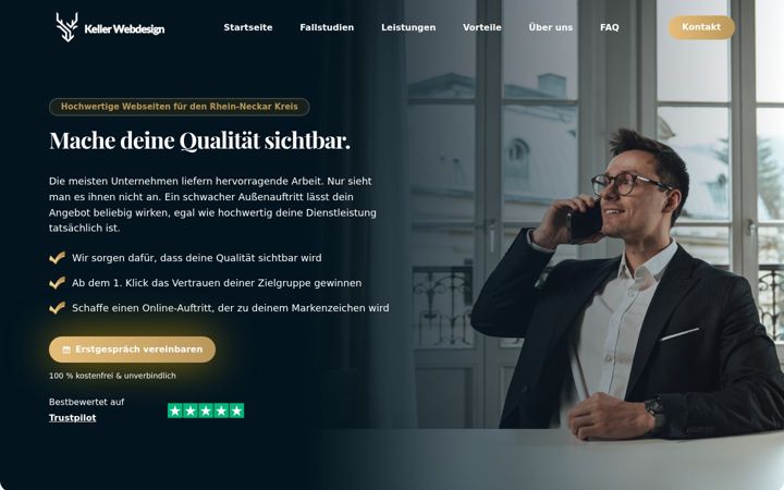 Screenshot of kellerwebdesign.com