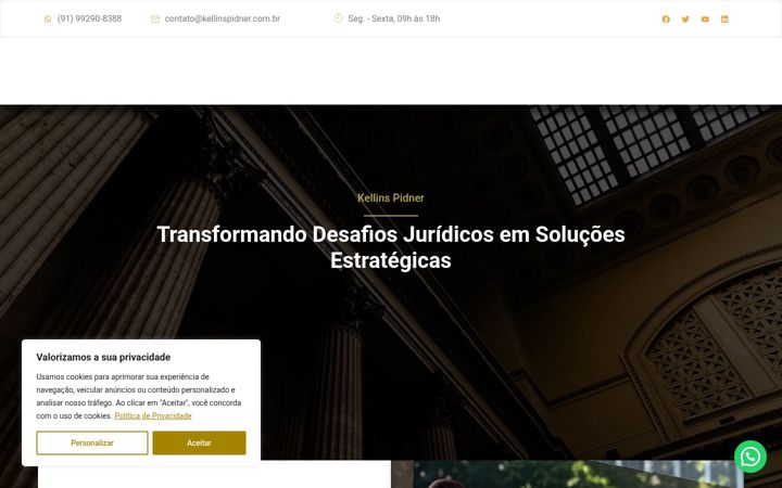 Screenshot of kellinspidner.com.br