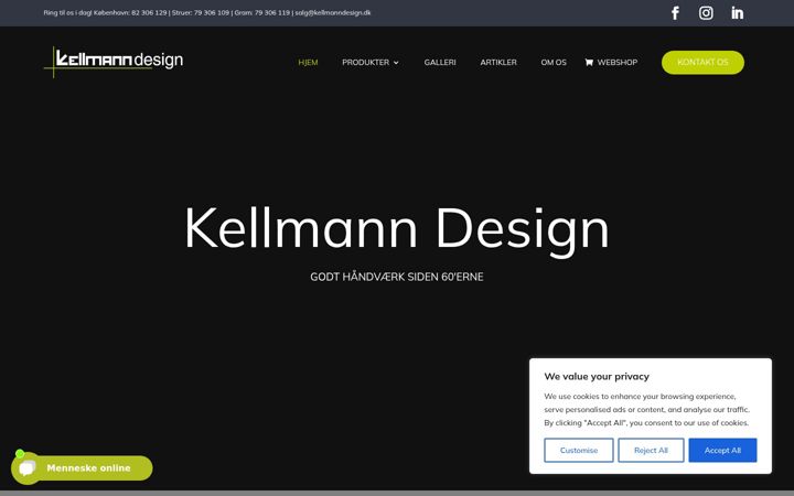 Screenshot of kellmanndesign.dk