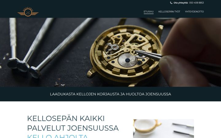 Screenshot of kelloahjo.fi