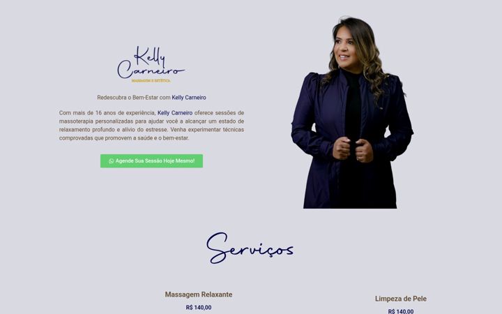 Screenshot of kellycarneiro.com.br