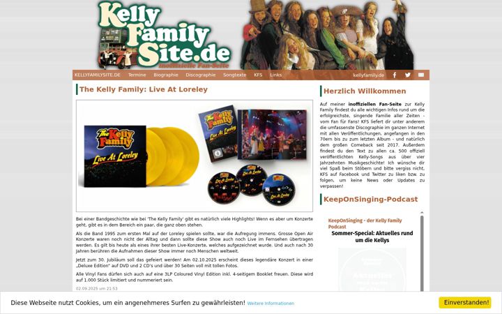 Screenshot of kellyfamilysite.de