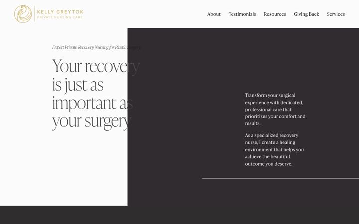 Screenshot of kellygreytok.com