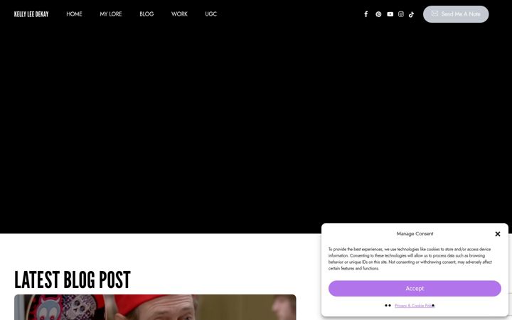 Screenshot of kellyleedekay.com