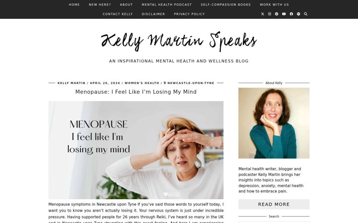Screenshot of kellymartinspeaks.co.uk