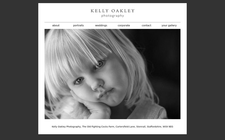 Screenshot of kellyoakleyphotography.com