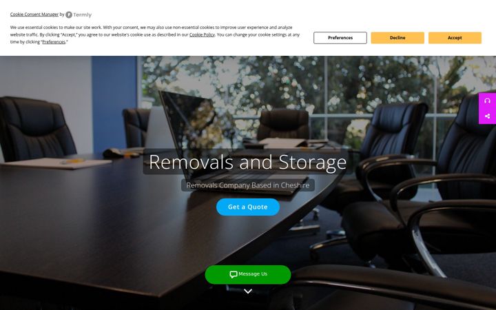 Screenshot of kellysofcheshire.co.uk