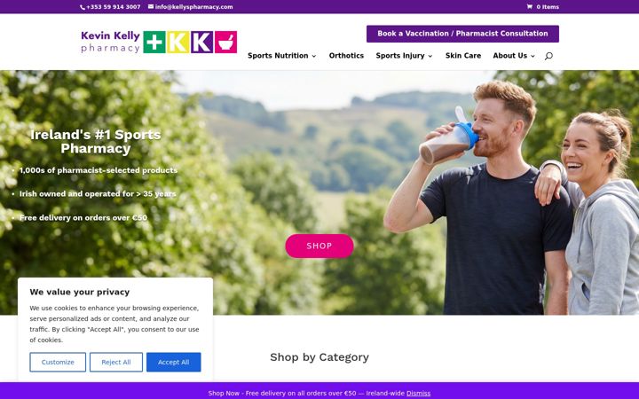 Screenshot of kellyspharmacy.com