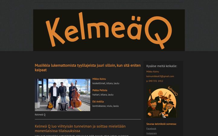 Screenshot of kelmeaq.fi