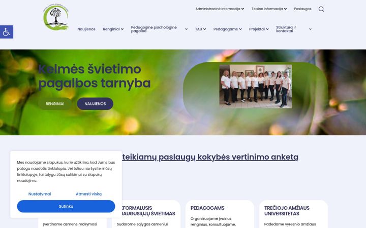 Screenshot of kelmespt.lt