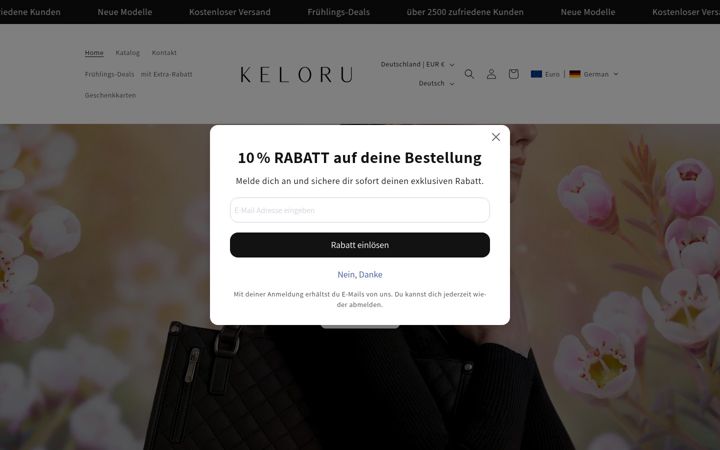 Screenshot of keloru.com