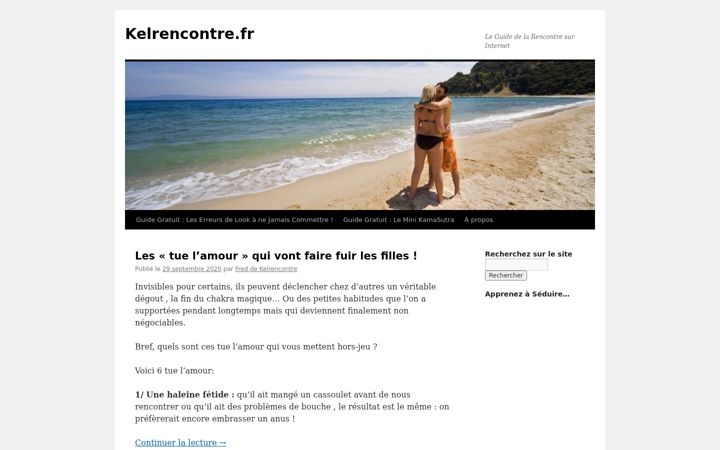 Screenshot of kelrencontre.fr
