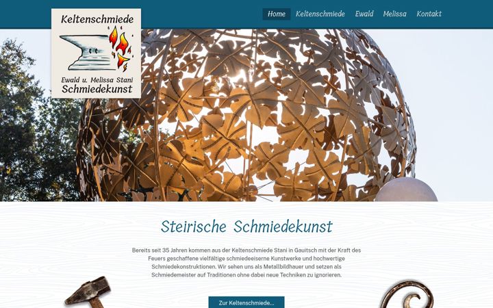 Screenshot of keltenschmiede.at