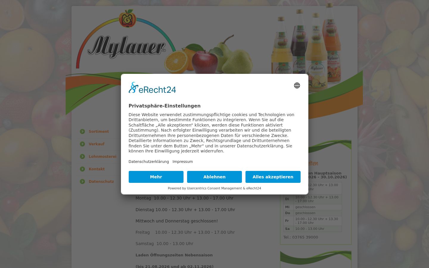 Screenshot tal-banner tal-kunsens muri qabel kwalunkwe interazzjoni