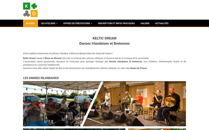 Screenshot of kelticdream.fr