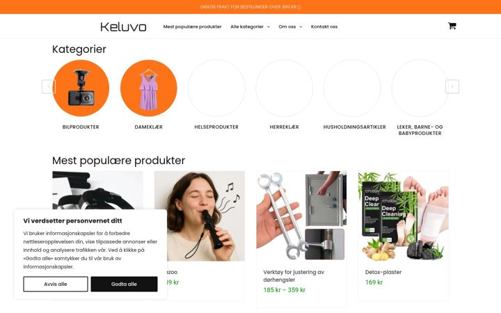 Screenshot of keluvo.com