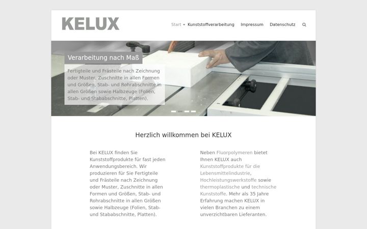 Screenshot of kelux.de