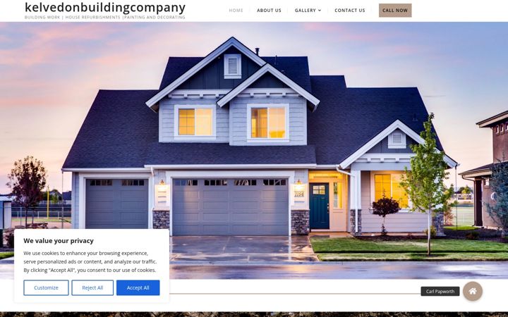 Screenshot of kelvedonbuildingcompany.co.uk