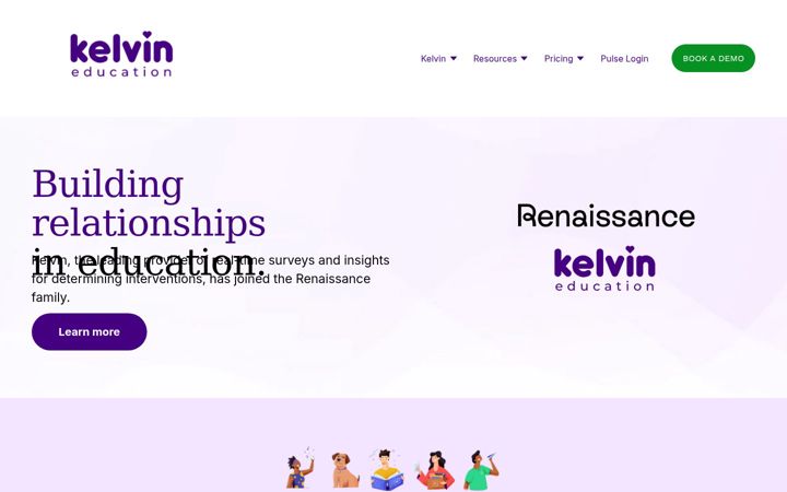 Screenshot of kelvin.education
