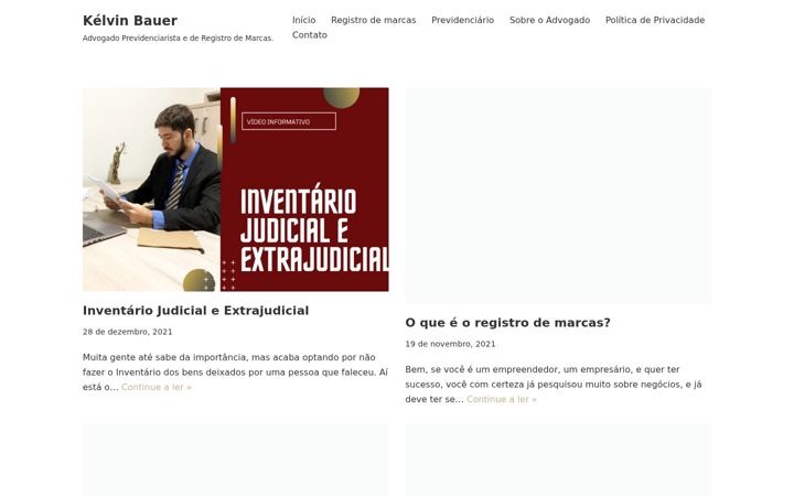 Screenshot of kelvinbauer.adv.br