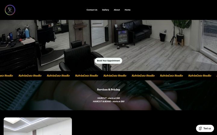 Screenshot of kelvincutz.com