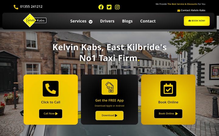 Screenshot of kelvinkabs.com