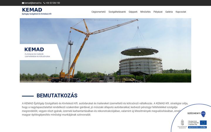 Screenshot of kemad.hu