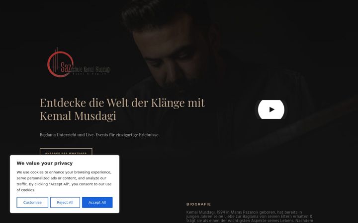 Screenshot of kemalmusdagi.com