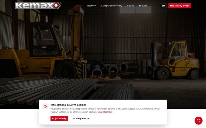 Screenshot of kemax.sk