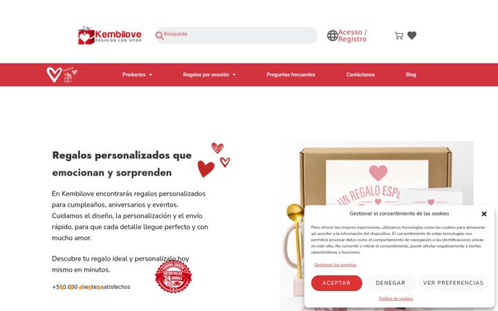Screenshot of kembilove.com