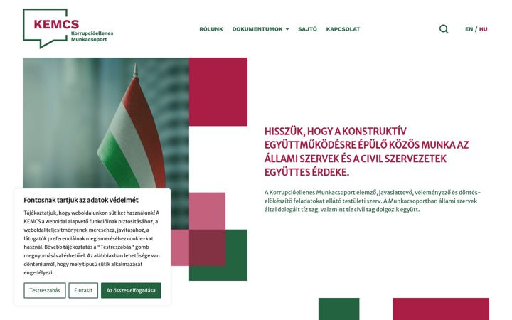 Screenshot of kemcs.hu