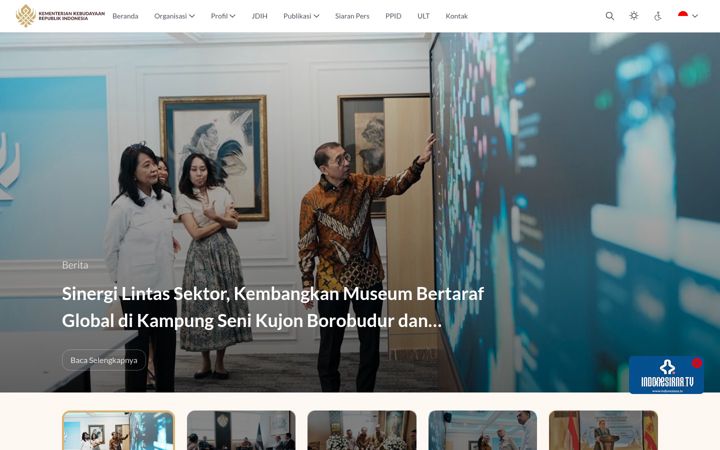 Screenshot of kemenbud.go.id