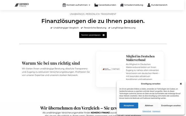 Screenshot of kemerci-finanz.de
