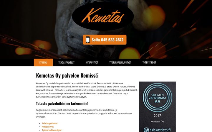 Screenshot of kemetas.com