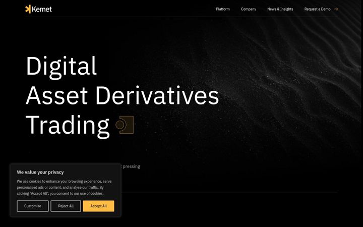 Screenshot of kemettrading.com