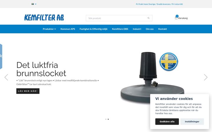 Screenshot of kemfilter.se