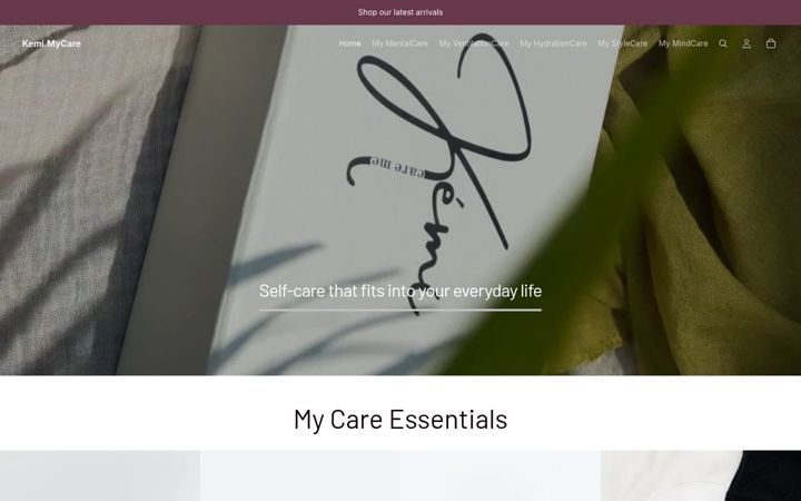Screenshot of kemimycare.com